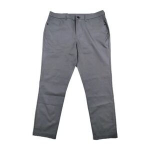 Public Rec Mens Dealmaker Performance Golf Straight Leg Gray Chino Pants 36x32